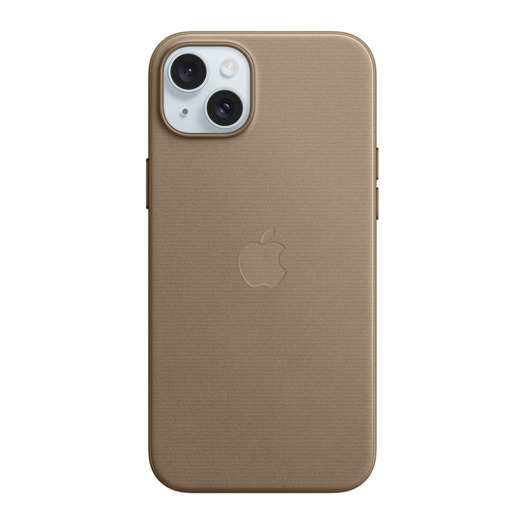 Funda de Trenzado Fino con MagSafe para iPhone 15 Plus - Marrón Topo