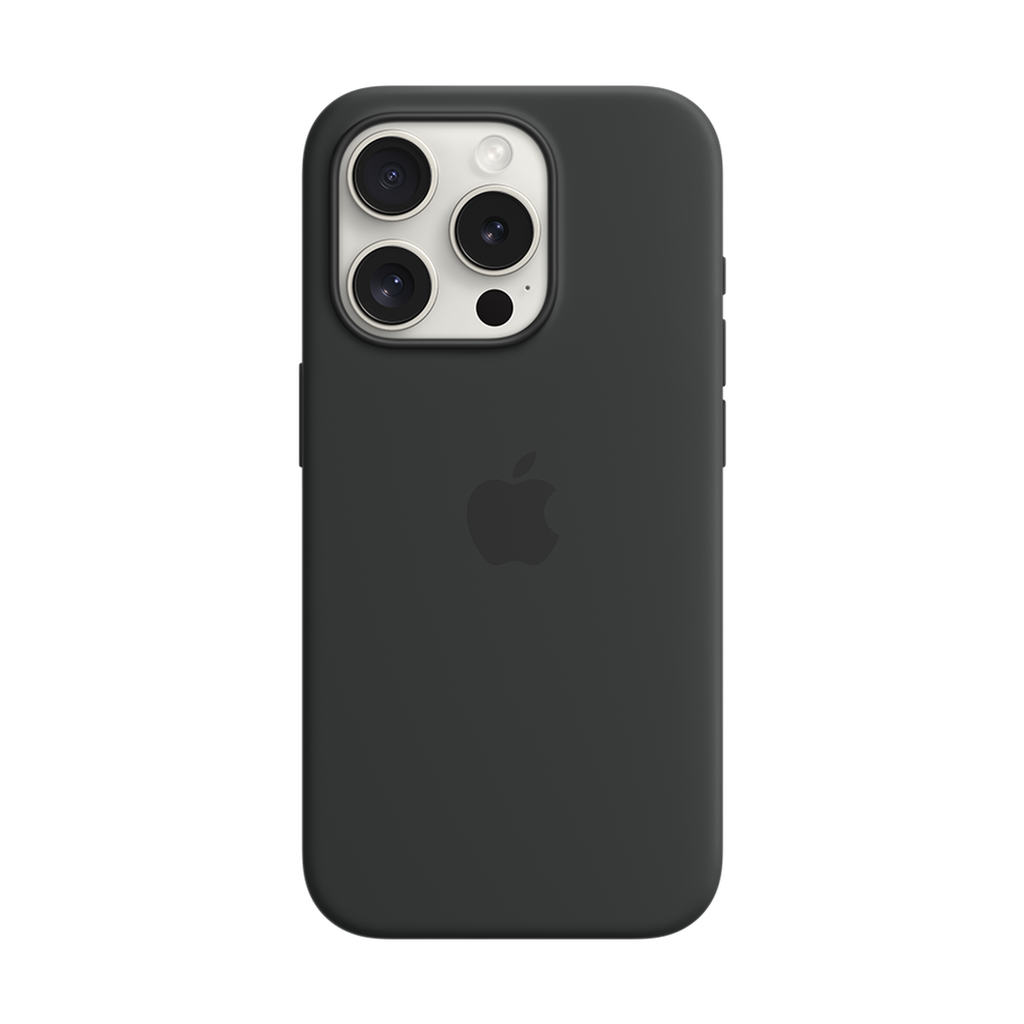 Funda de Silicona iPhone 15 Pro con MagSafe - Negro