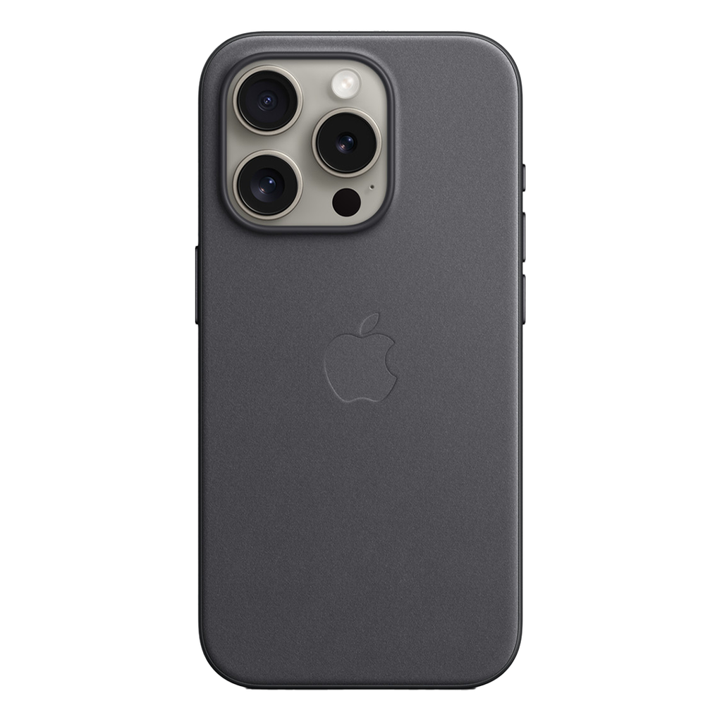 Funda para iPhone 15 Pro Trenzado Fino con MagSafe - Negro