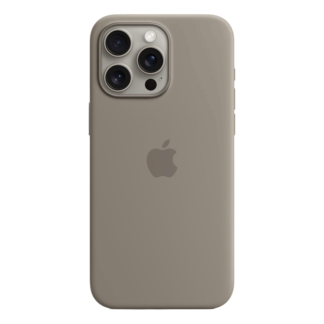 Funda de Silicona para iPhone15 Pro Max - Arcilla