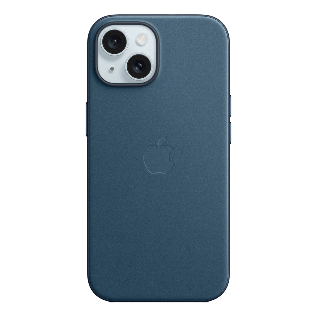 Funda de Trenzado Fino para iPhone 15 - Azul