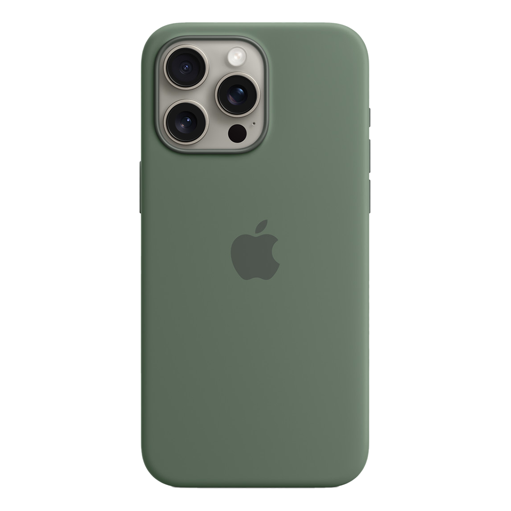 Funda de Silicona para iPhone 15 Pro Max - Verde