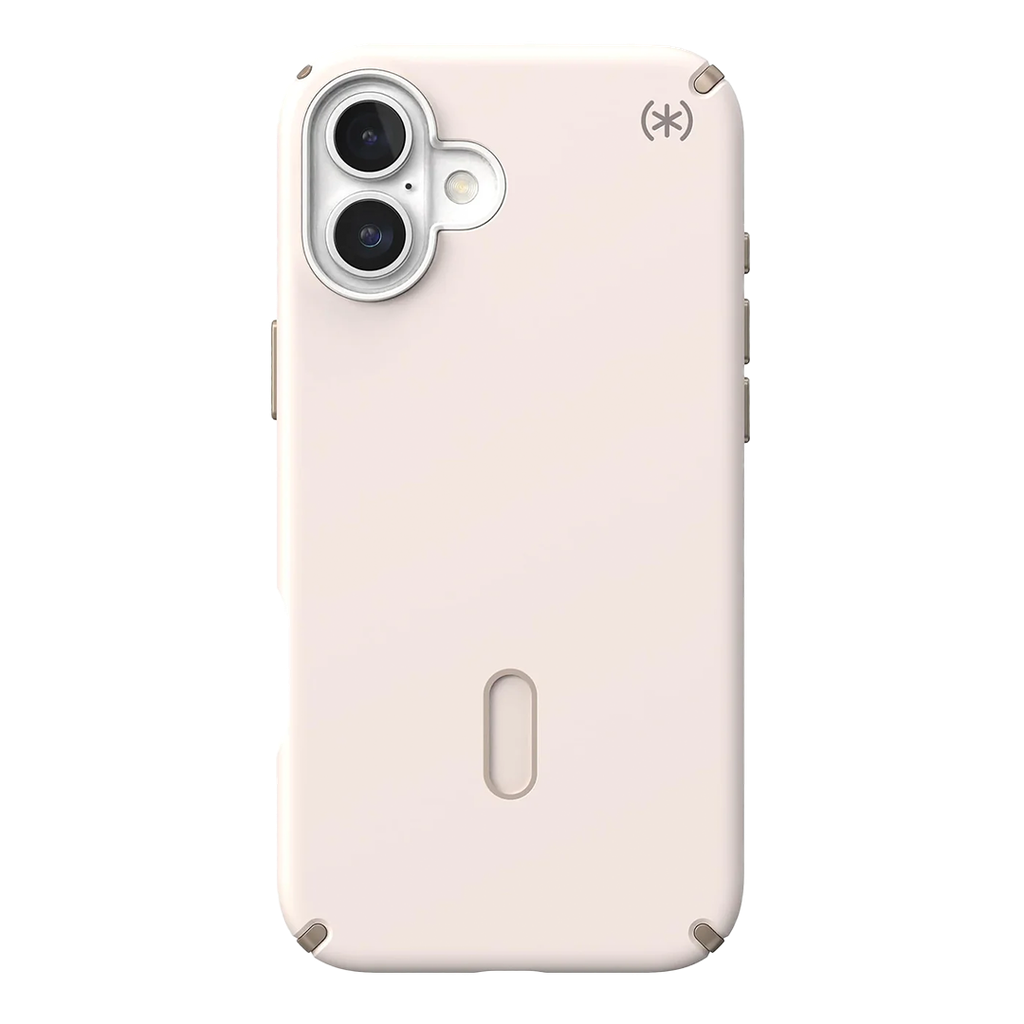 Speck Presidio 2 Pro Funda con ClickLock para iPhone 16 Plus - Hueso/Dorado Reliquia/Avellana