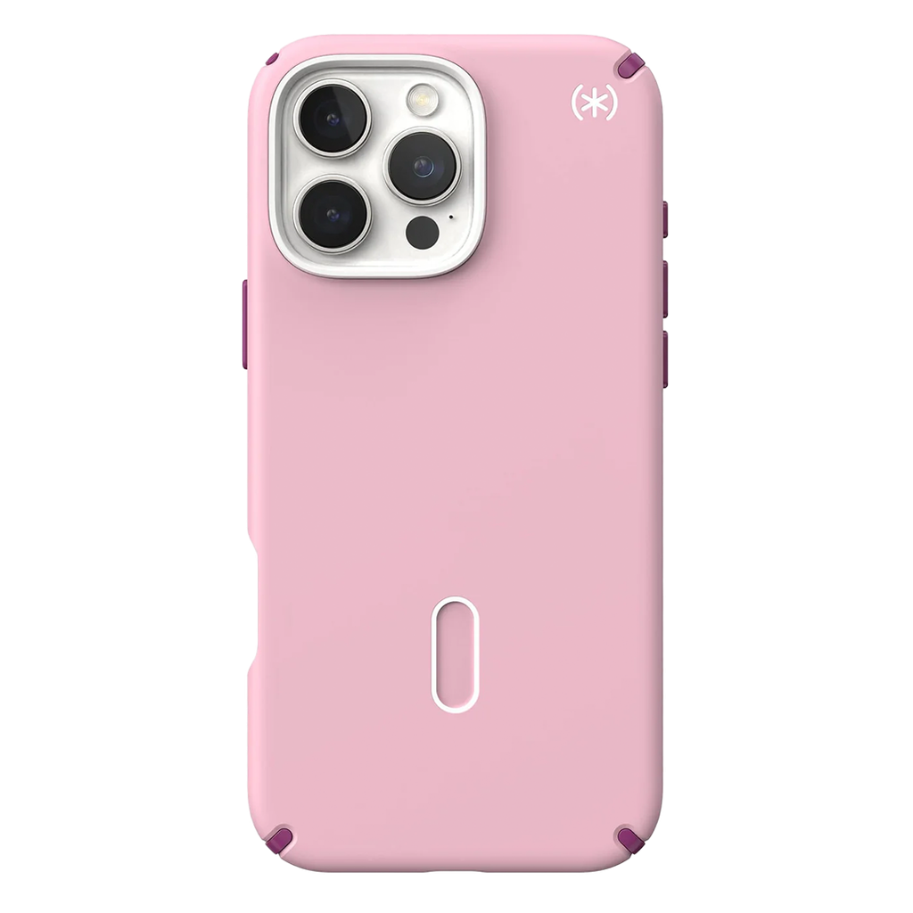 Speck Presidio 2 Pro Funda con ClickLock para iPhone 16 Pro Max - Rosa/Arándano Violeta/Blanco