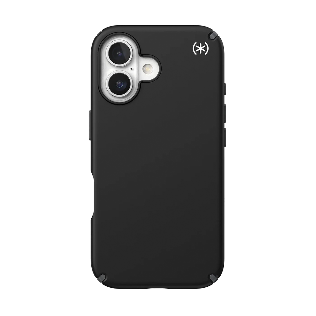 Speck Presidio 2 Pro Funda con MagSafe Para iPhone 16 - Negro/Gris Pizarra/Blanco