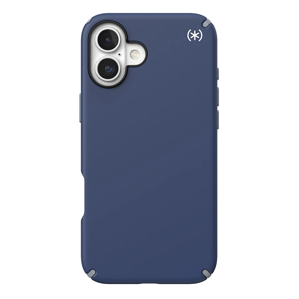 Speck Presidio 2 Pro Funda con MagSafe para iPhone 16 Plus - Azul Costero/Gris Polvo/Blanco