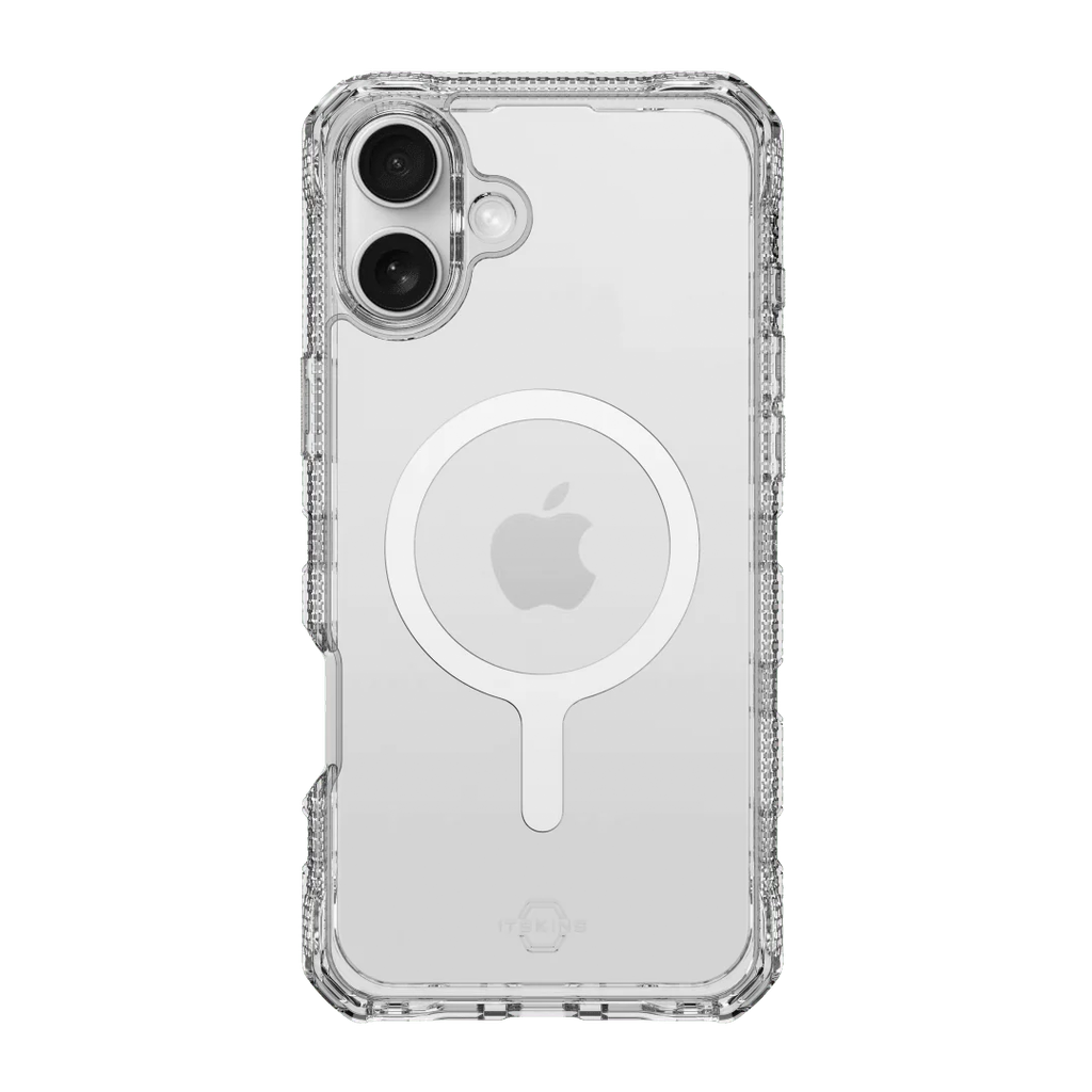 ItSkins Supreme R Funda Transparente con MagSafe para iPhone 16 - Blanco