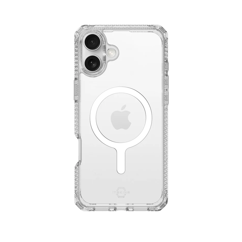 ItSkins Hybrid R Funda Transparente con MagSafe fpara iPhone 16 Plus - Transparente