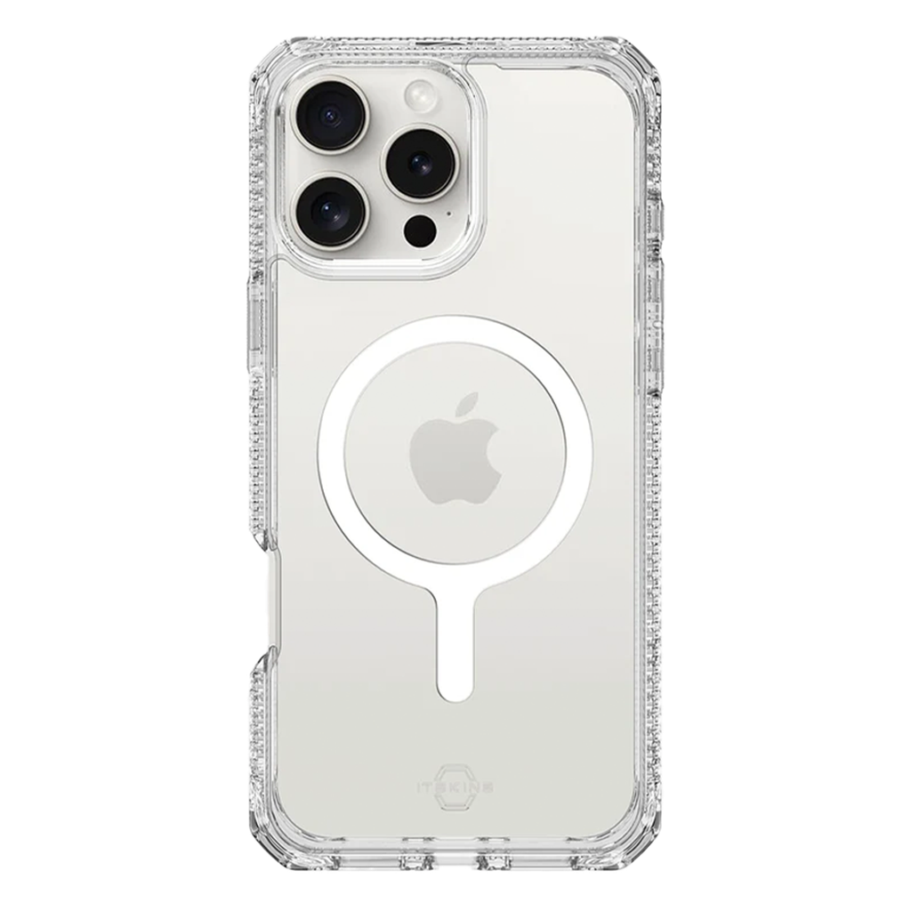 ItSkins Hybrid R Funda Transparente con MagSafe para iPhone 16 Pro Max - Transparentre