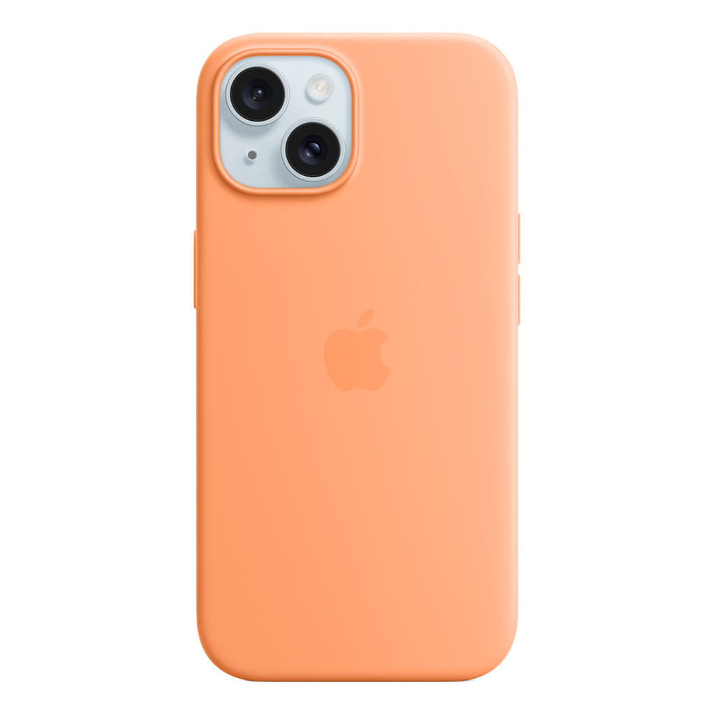 Apple Funda de Silicona para iPhone 15 - Naranja