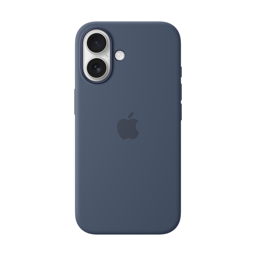 Funda de Silicona con Magsafe para iPhone 16 - Azul Denim