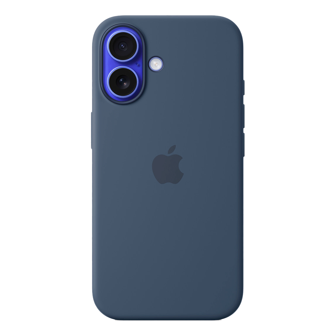 Funda de Silicona con Magsafe para iPhone 16 - Azul Denim