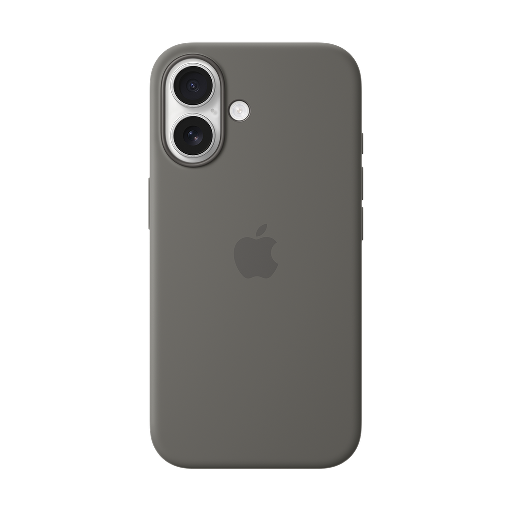 Funda de Silicona con Magsafe para iPhone 16 - Gris Piedra