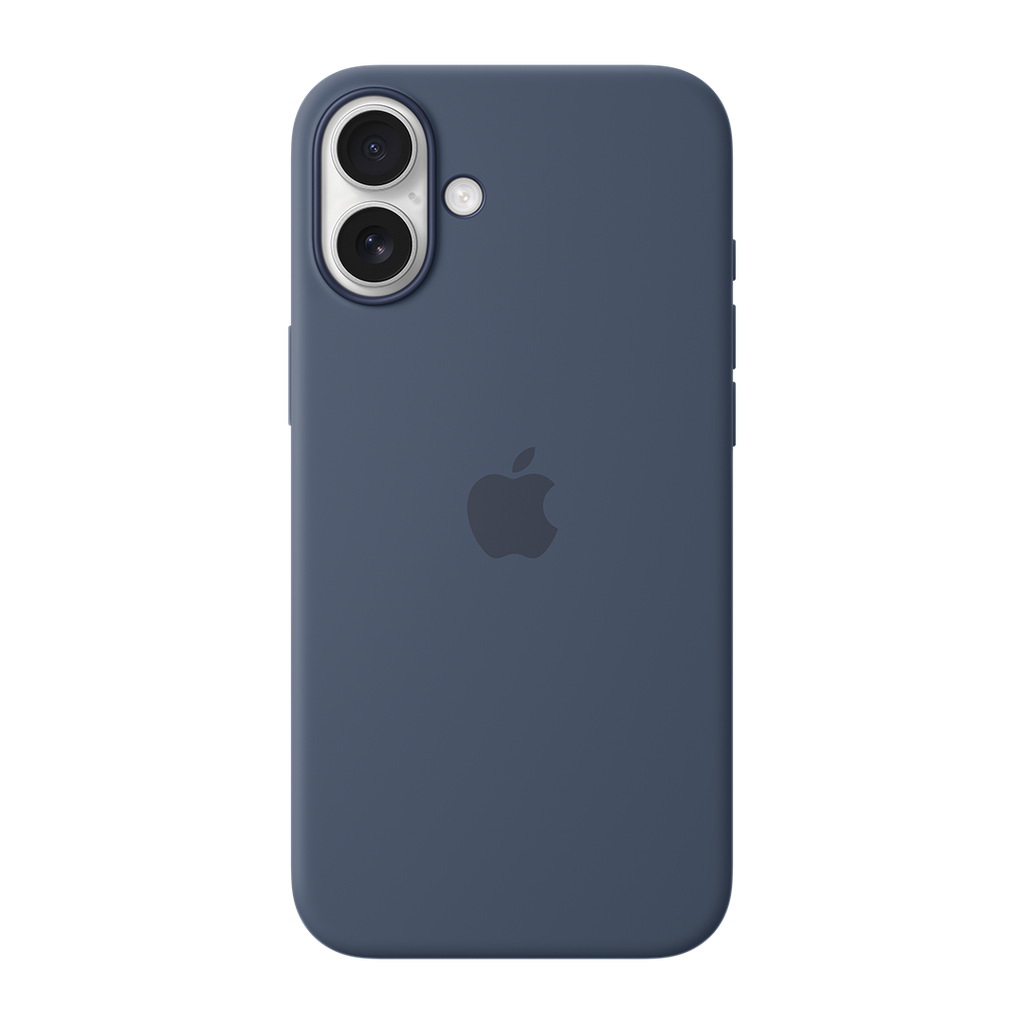 Funda de Silicona con Magsafe para iPhone 16 Plus - Azul Denim