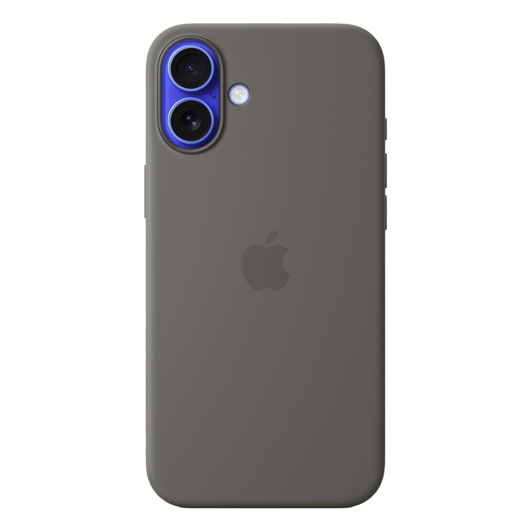 Funda de Silicona con Magsafe para iPhone 16 Plus - Gris Piedra