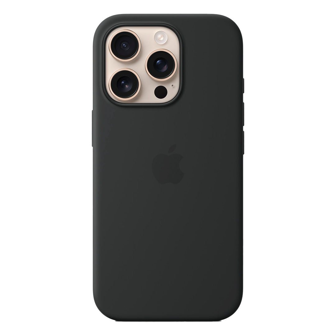 Funda de Silicona con Magsafe para iPhone 16 Pro - Negro