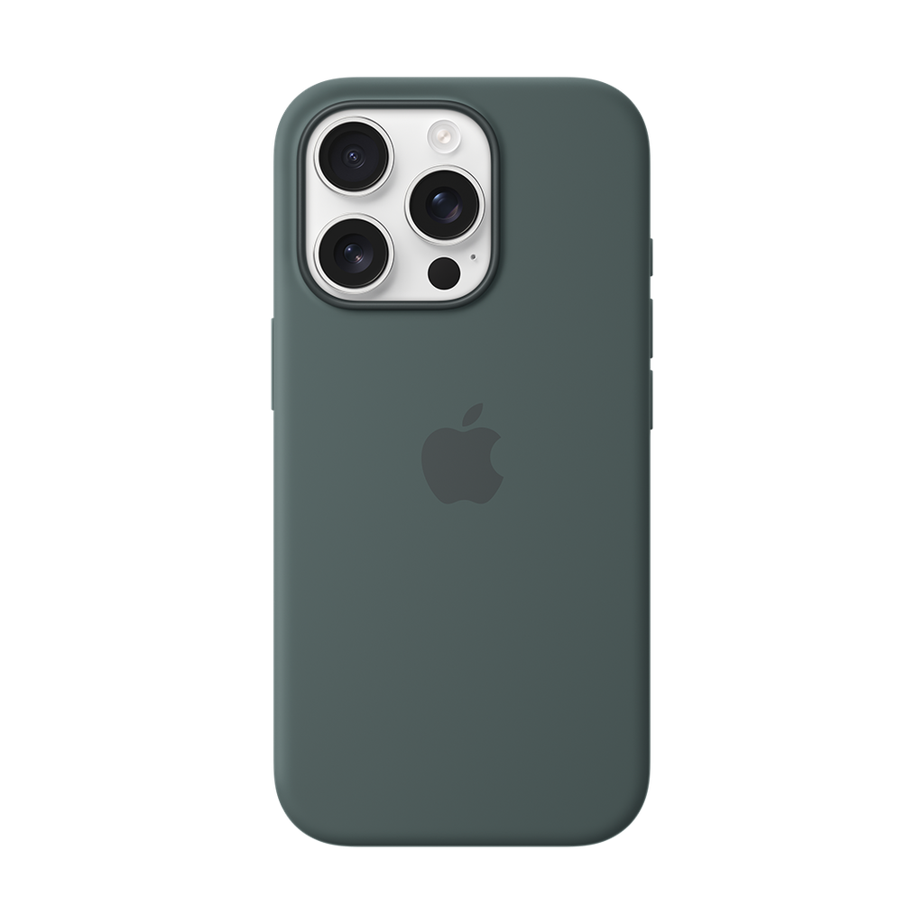 Funda de Silicona con Magsafe para iPhone 16 Pro - Verde Lago