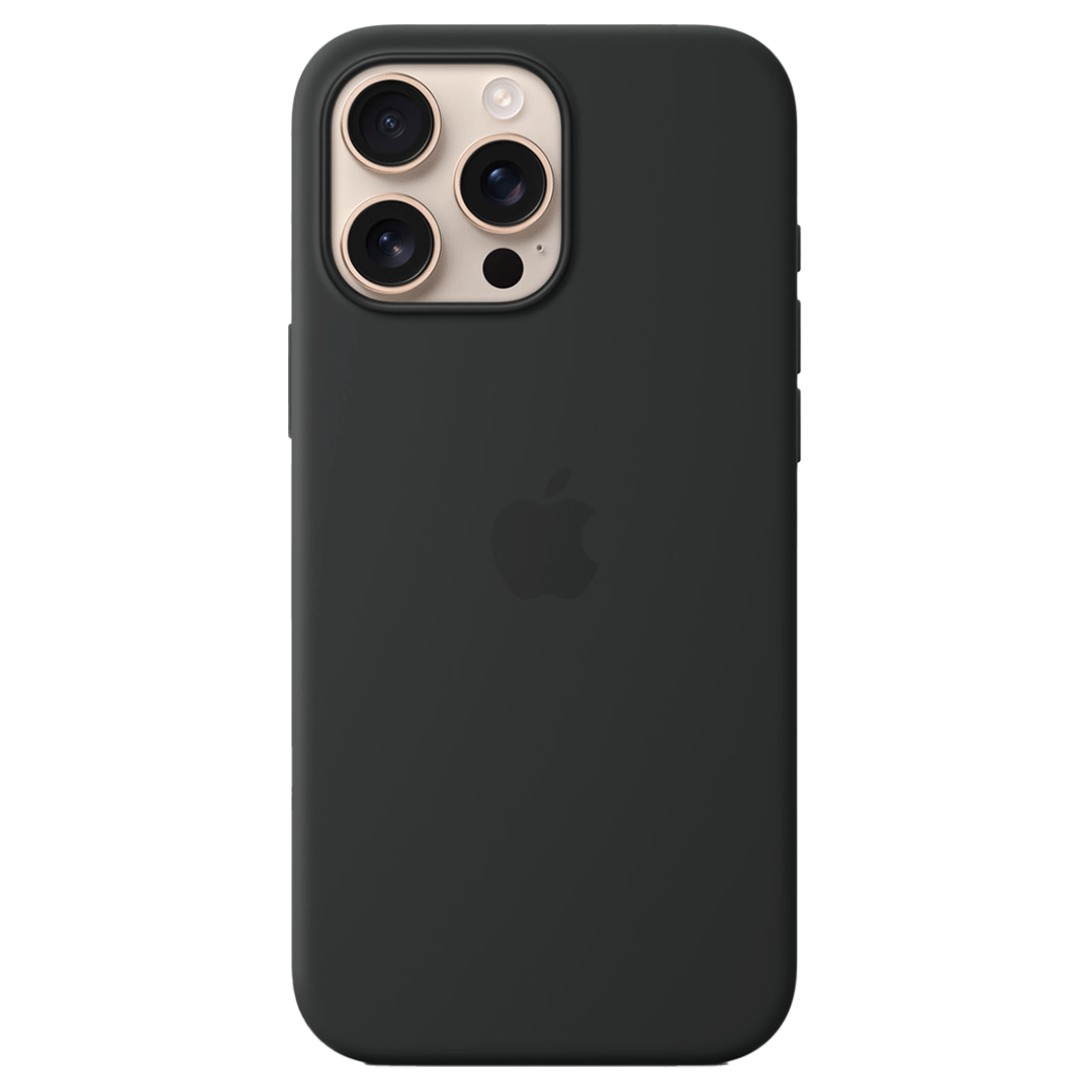 Funda de Silicona con Magsafe para iPhone 16 Pro Max - Negro