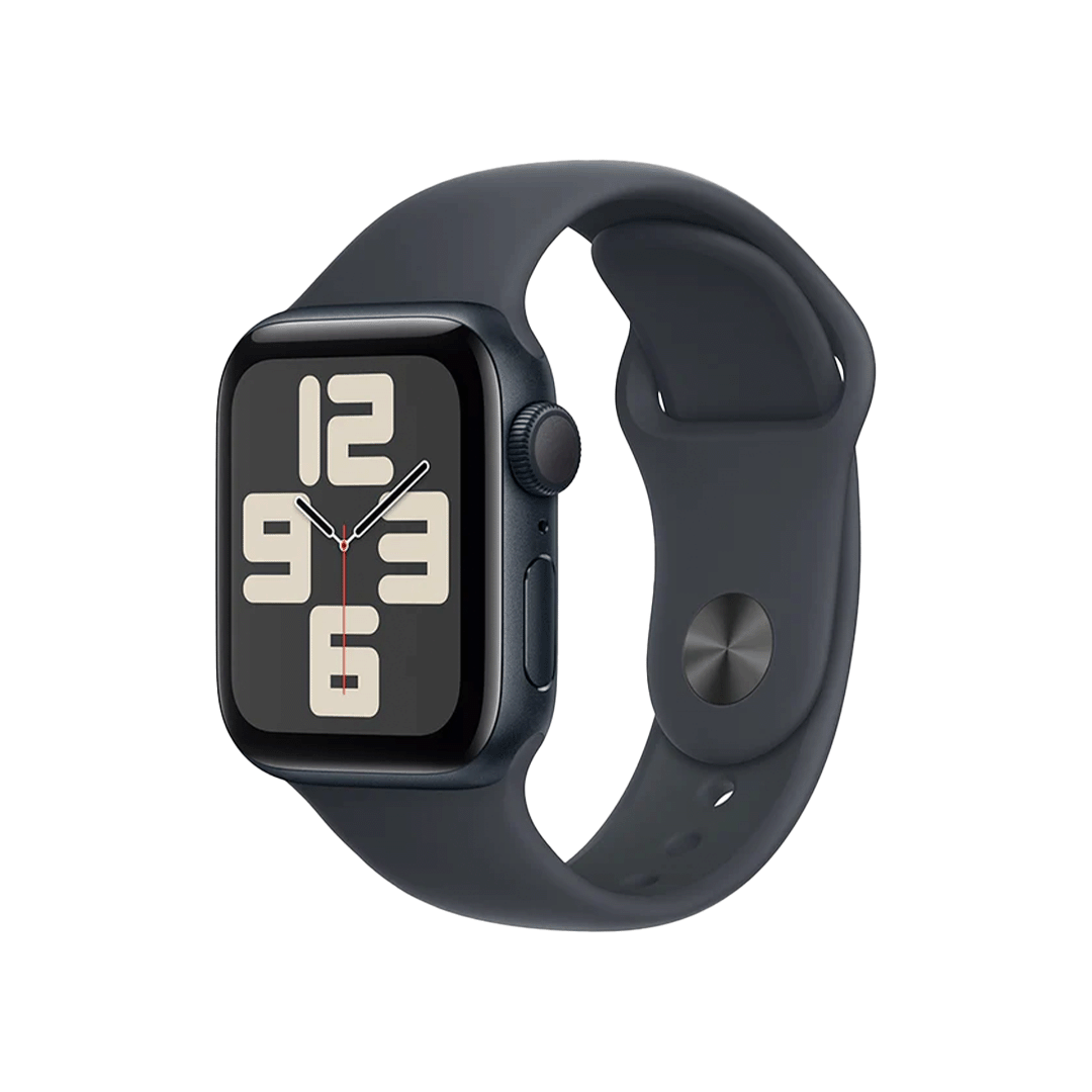 Apple Watch SE GPS 40mm - Caja de Aluminio Medianoche con Banda Deportiva Negra - S/M