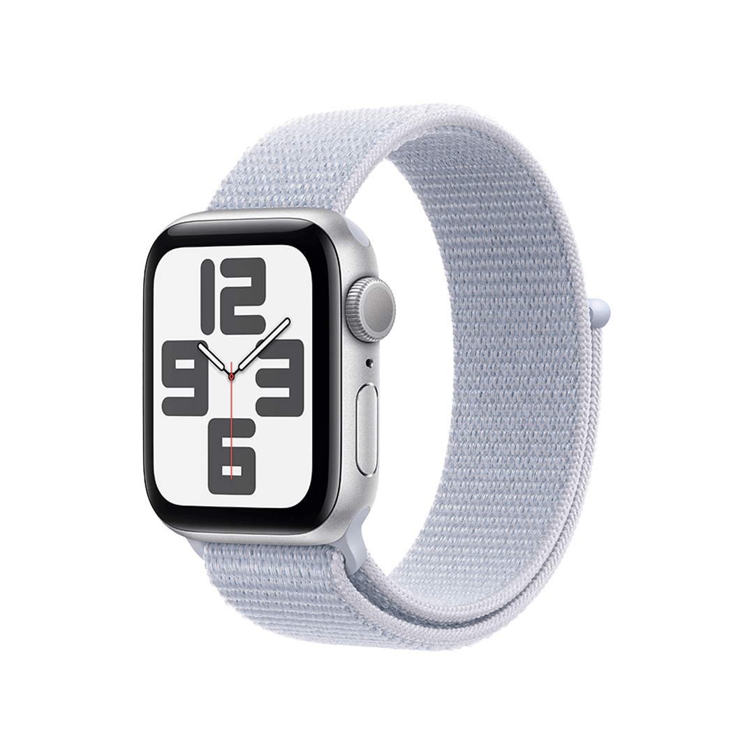 Apple Watch SE GPS 40mm - Caja de Aluminio Plata con Loop Deportivo Azul Nube