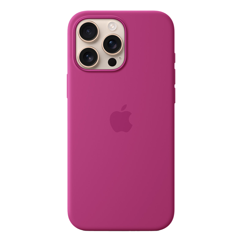 Funda de Silicona con Magsafe para iPhone 16 Pro Max - Fucsia