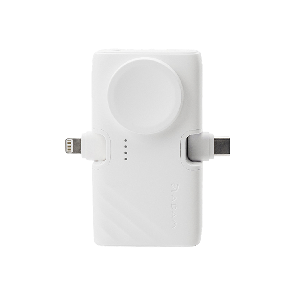 Adam Elements GRAVITY 3 3-en-1 5,000 mAh Banco de Carga Plegable - Blanco