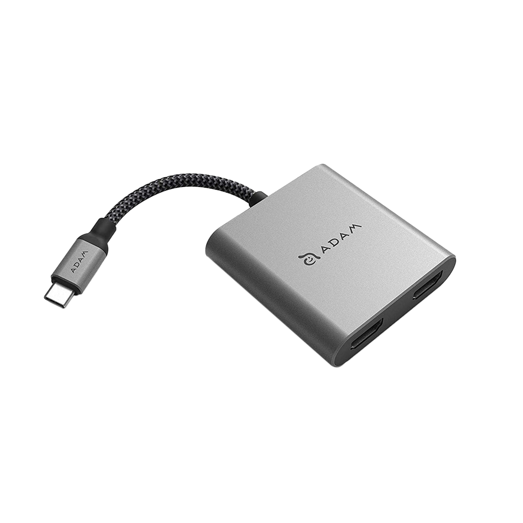 Adam Elements H2 USB-C a 2xHDMI - Gris