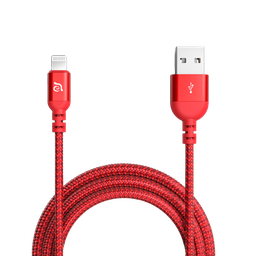 [ACBAD3AL120BRD] Adam Elements PeAk III 120B USB-A a Cable Lightning 1.2m - Rojo