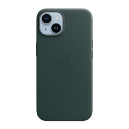 [MPP53ZM/A] iPhone 14 Funda de Cuero c MagSafe - Verde Bosque