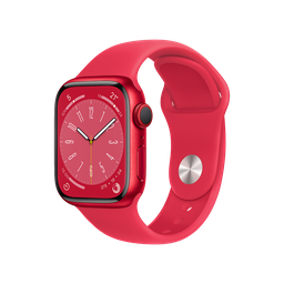 [MNP43LE/A] Apple Watch Series 8 GPS 45mm - (PRODUCT)Caja de Aluminio Roja - (PRODUCT)Banda Deportiva Roja - Regular