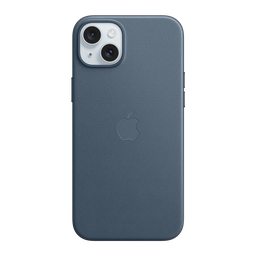 [MT4D3ZM/A] Funda de Trenzado Fino  con MagSafe para iPhone 15 Plus - Azul Pacifico