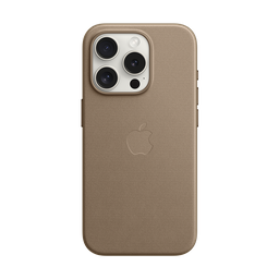 [MT4J3ZM/A] Funda de Trenzado Fino con MagSafe para iPhone 15 Pro - Marrón Topo