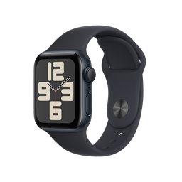 [MR9Y3LE/A] Apple Watch SE GPS 40mm - Caja de Aluminio Medianoche con Banda Deportiva Medianoche - M/L