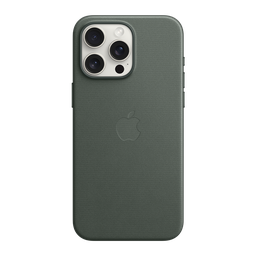 [MT503ZM/A] Funda para iPhone 15 Pro Max Trenzado Fino con MagSafe - Verde Perenne