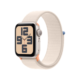 [MR9W3LE/A] Apple Watch SE GPS 40mm - Caja de Aluminio Blanco Estrella con Loop Deportivo Blanco Estrella