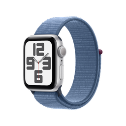 [MRE33LE/A] Apple Watch SE GPS 40mm - Caja de Aluminio Plata con Loop Deportivo Azul Invierno