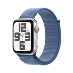 [MREF3LE/A] Apple Watch SE GPS 44mm - Caja de Aluminio Plata con Loop Deportivo Azul Invierno