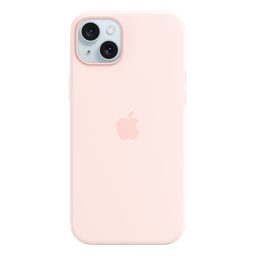 [MT143ZM/A] Funda de Silicona con MagSafe para iPhone 15 Plus- Rosa Claro
