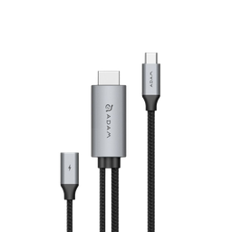 [ACBADH180MGY] Adam Elements CASA H180 USB-C a Cable 4K 60Hz HDMI con PD 100W - Gris