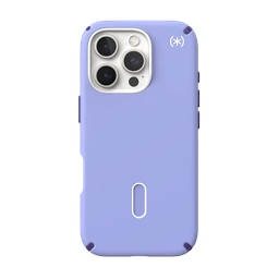 [150700-3251] Speck Presidio 2 Pro Funda con ClickLock para iPhone 16 Pro - Lavanda Futuristica/Púrpura/Blanco