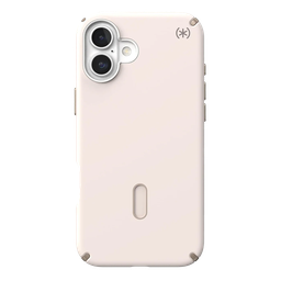 [150712-3214] Speck Presidio 2 Pro Funda con ClickLock para iPhone 16 Plus - Hueso/Dorado Reliquia/Avellana