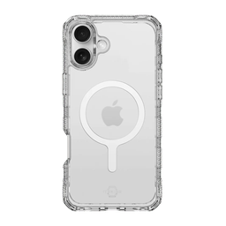 [AP6N-MGCLR-TRPR] ItSkins Supreme R Funda Transparente con MagSafe para iPhone 16 - Blanco