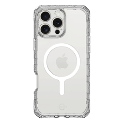 [AP6U-MGCLR-TRPR] ItSkins Supreme R funda transparente con MagSafe para iPhone 16 Pro Max - Blanco