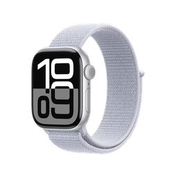 [MWWD3AM/A] Apple Watch S10 GPS 42mm - Caja de Aluminio Plata - Loop Deportivo Azul Nube