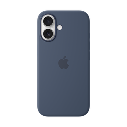 [MYY23ZM/A] Funda de Silicona con Magsafe para iPhone 16 - Azul Denim