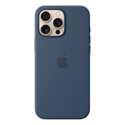 [MYYU3ZM/A] Funda de Silicona con MagSafe para iPhone 16 Pro Max - Azul Denim