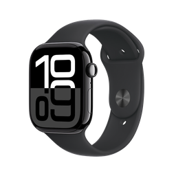 [MWWP3AM/A] Apple Watch S10 GPS 46mm - Caja de Aluminio Negro Azabache - Banda Deportiva Negra - S/M