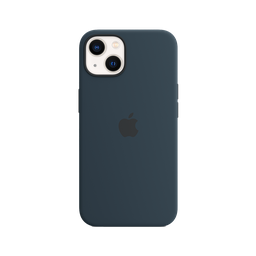 [MM293ZM/A] Apple Funda de Silicona iPhone 13 - Azul Abismo