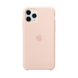 [MWYM2ZM/A] Apple Funda de Silicona iPhone 11 Pro - Arena Rosa