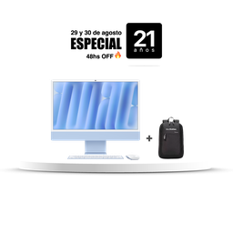 [MD2T4LE/A] iMac 24" M4 - 10 CPU, 10 GPU, 24 GB, 512 GB - Azul